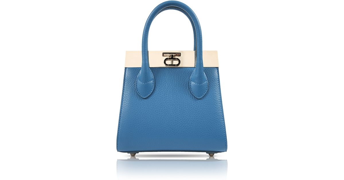 Lyst Dee Ocleppo Roma Mini Tote Bag In Petrol Blue