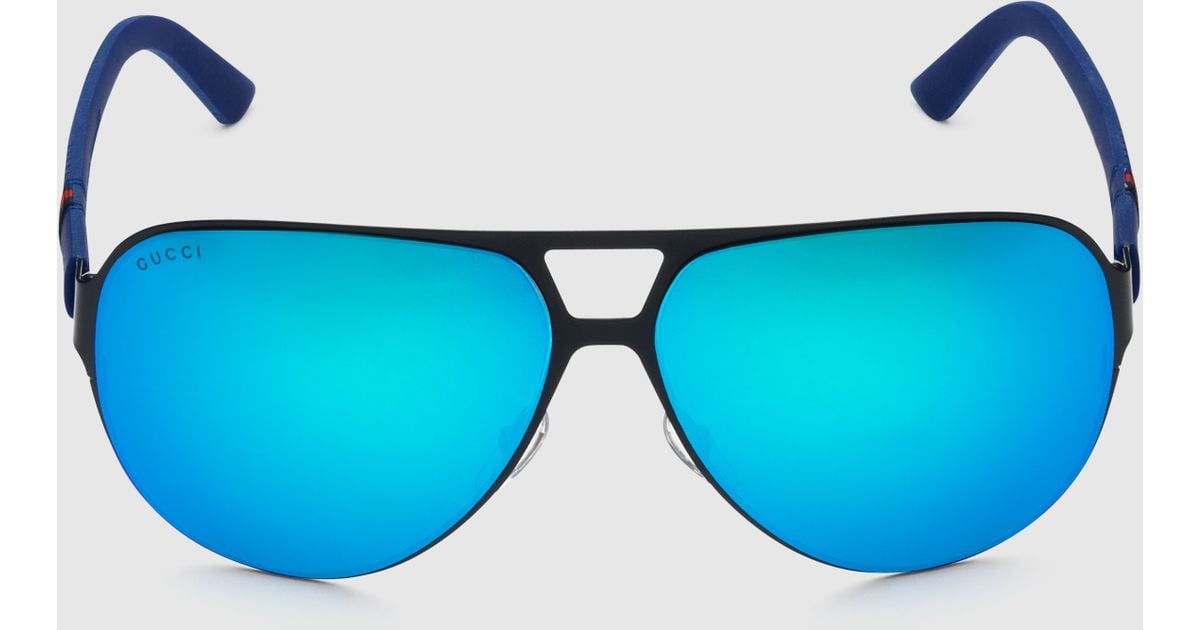 blue gucci sunglasses mens