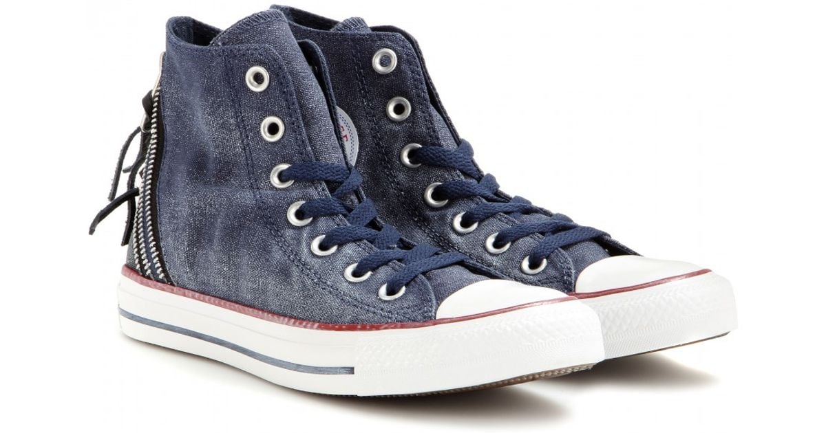 Converse Chuck Taylor Triple Zip High-Top Sneakers in Blue - Lyst