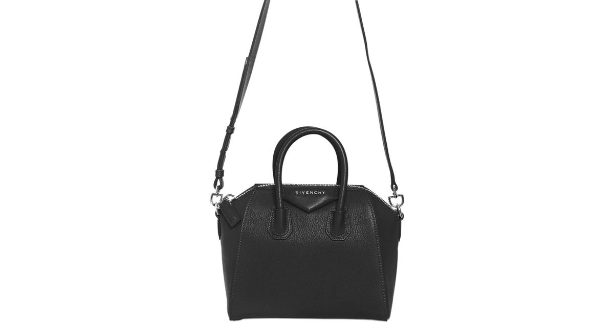 mini antigona bag in grained leather