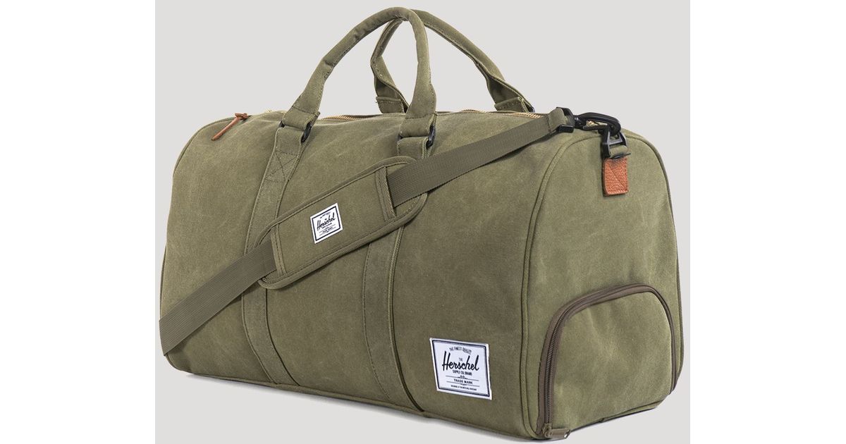 herschel canvas duffle bag