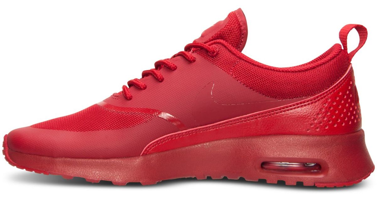 Nike Women's Air Max Thea Running Sneakers From Finish Line in Red | Lyst