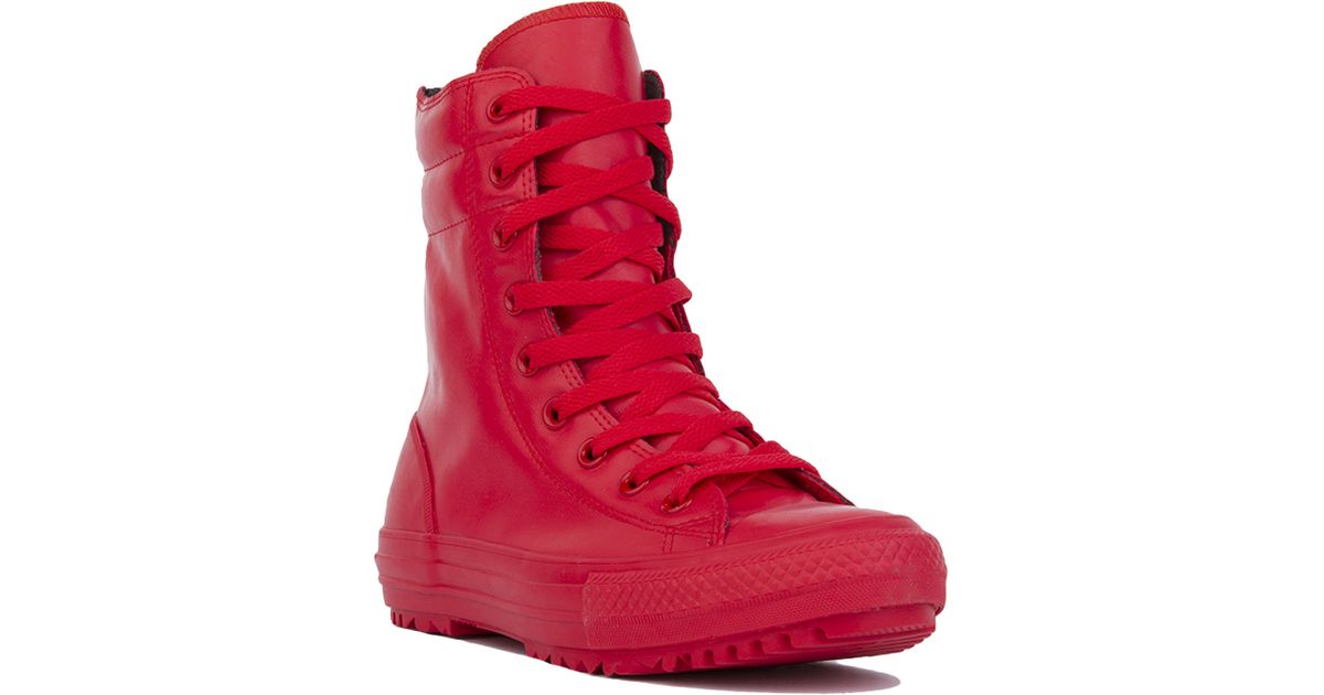 Converse Women's Chuck Taylor All Star Hi-rise Rubber Boots in Red - Lyst