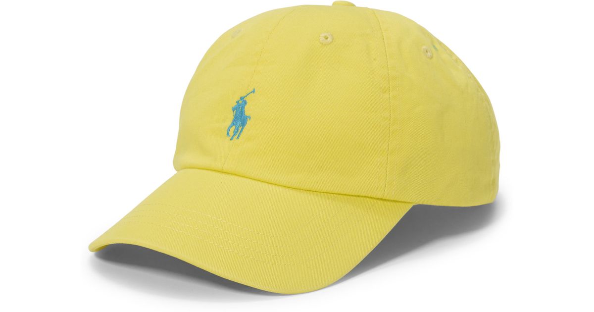 yellow polo ralph lauren hat