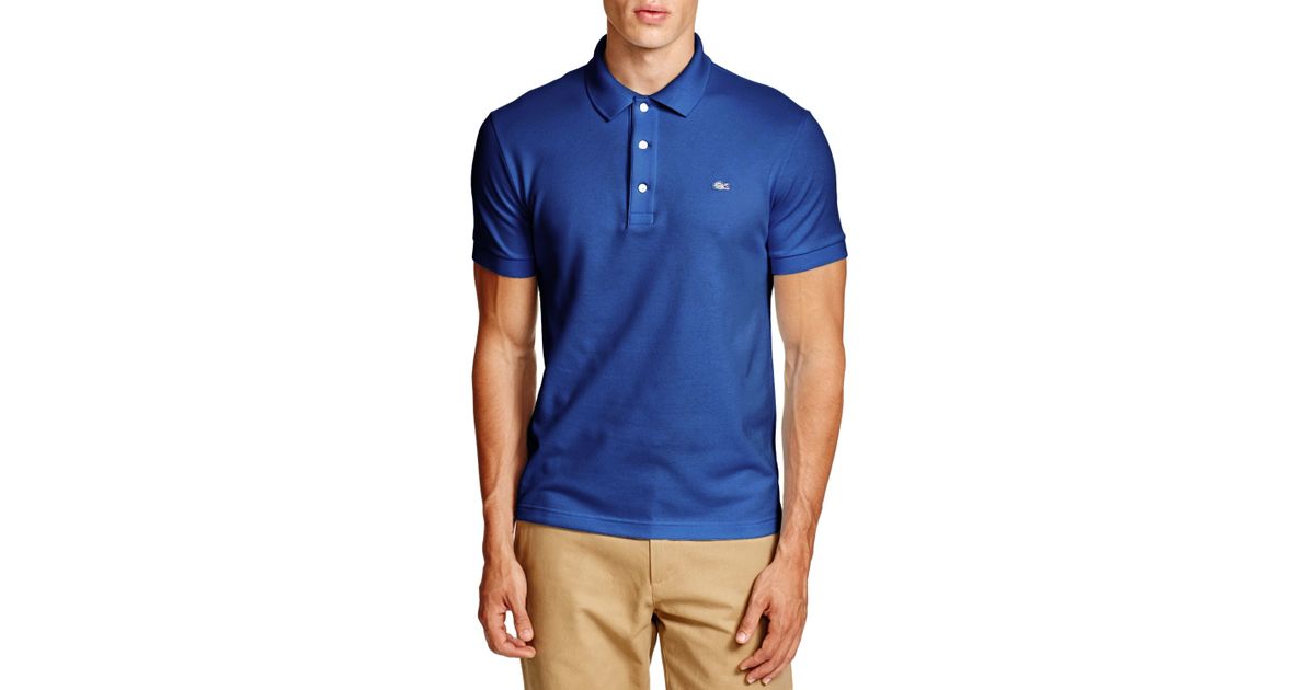 lacoste slim fit polo