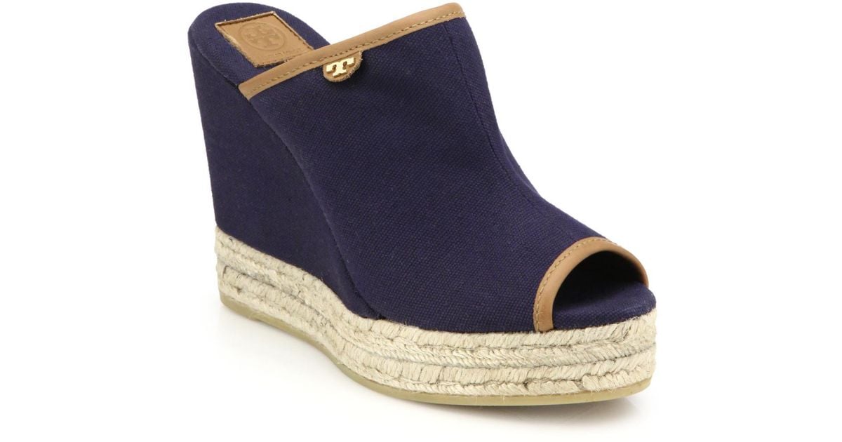 espadrille wedge mule