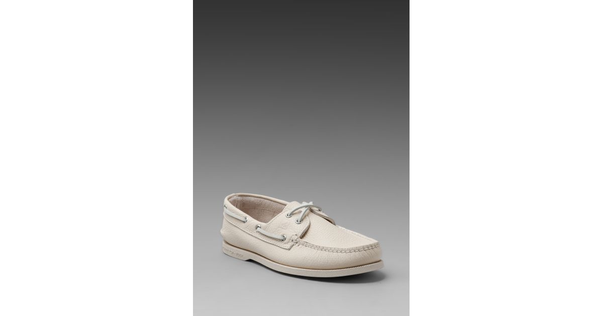 sperry top sider white leather