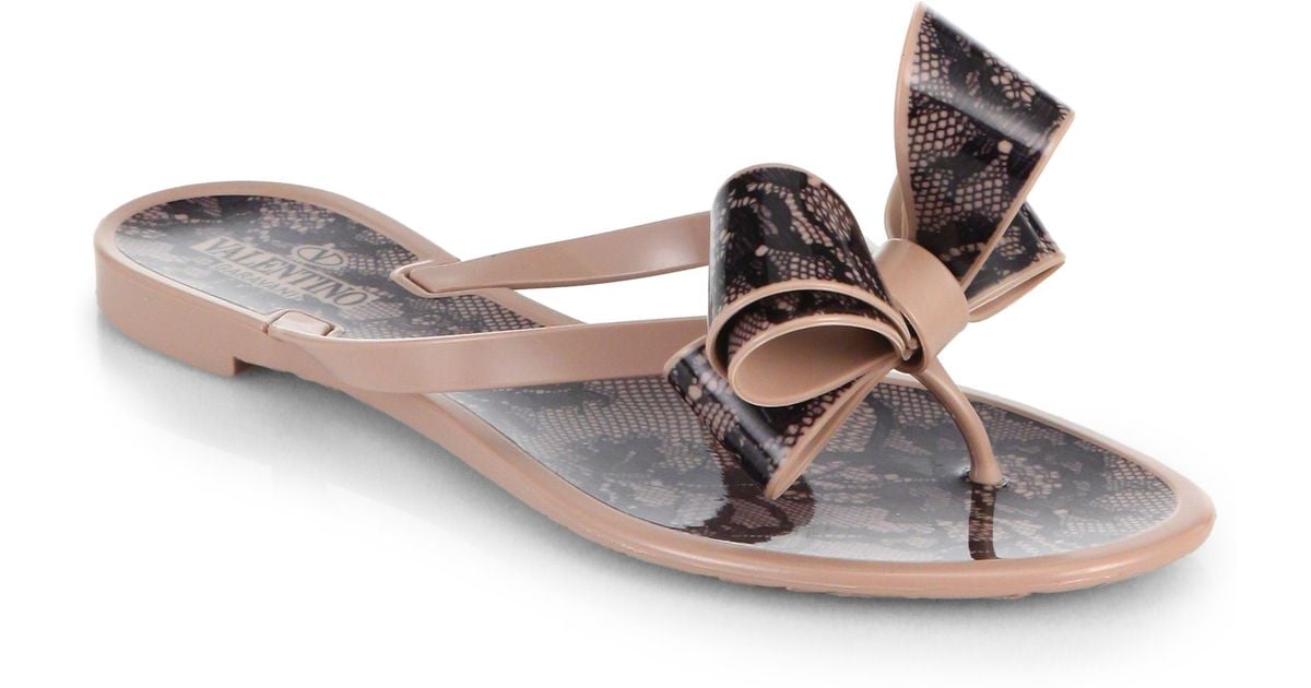 valentino jelly bow sandals
