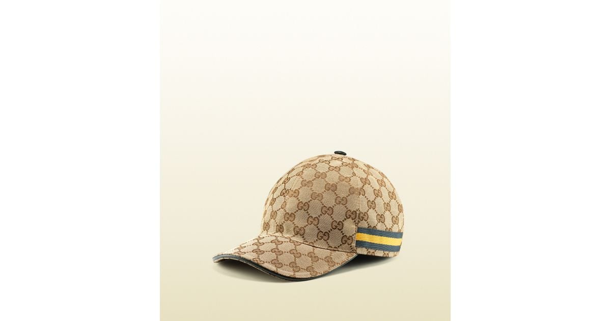 gucci canvas baseball cap