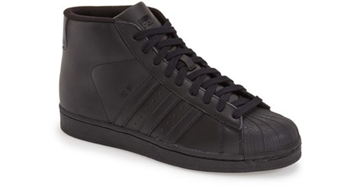 adidas pro model high top black