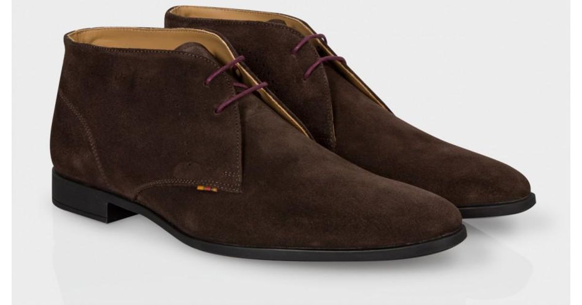 dark brown suede desert boots