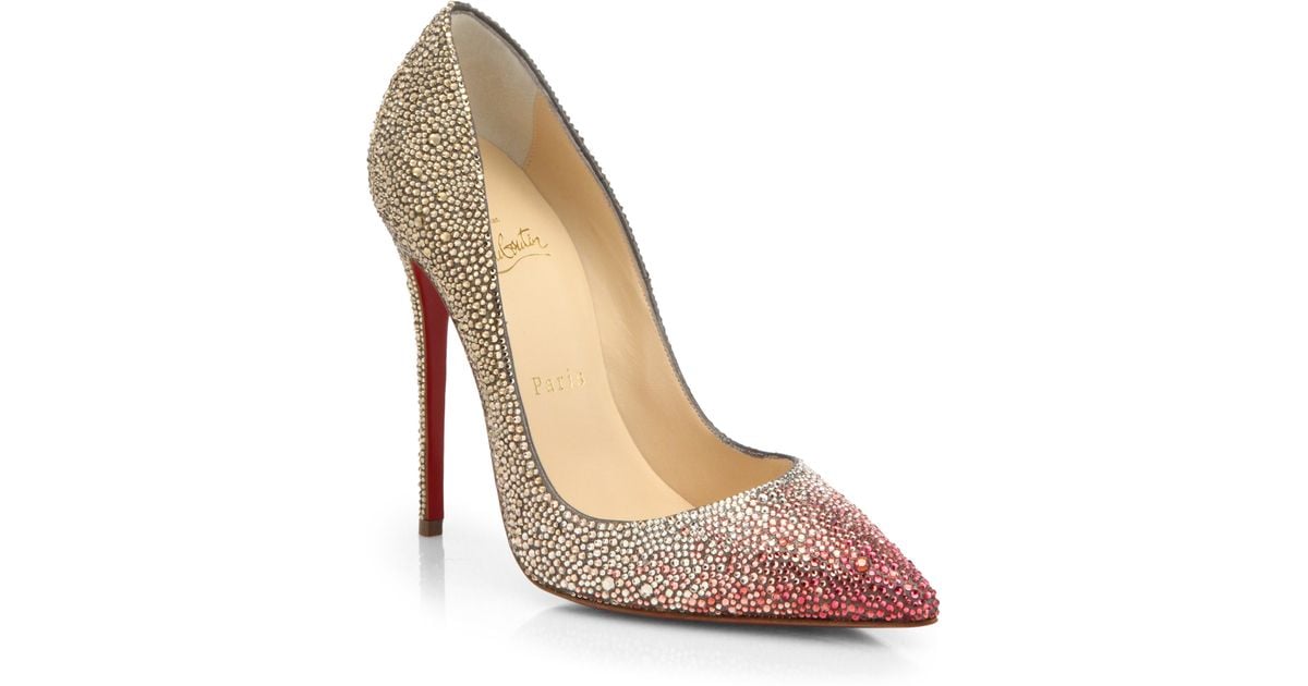 ombre christian louboutin heels