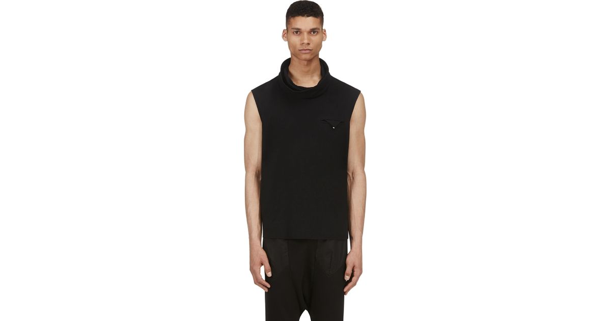 turtleneck sleeveless men