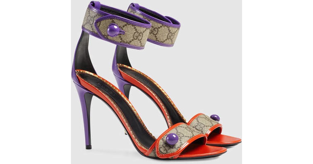 purple gucci heels
