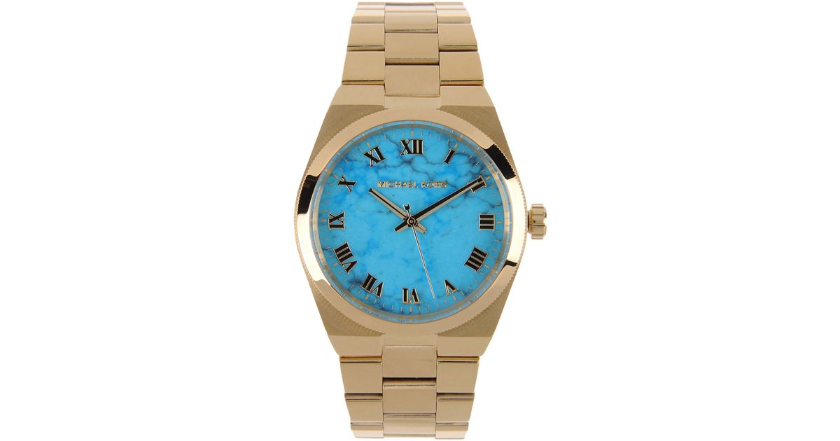 Michael Kors Brooks MK5894 Turquoise Watch in Sky Blue (Blue) - Lyst