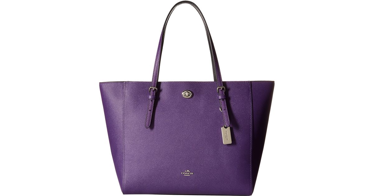 purple coach bag