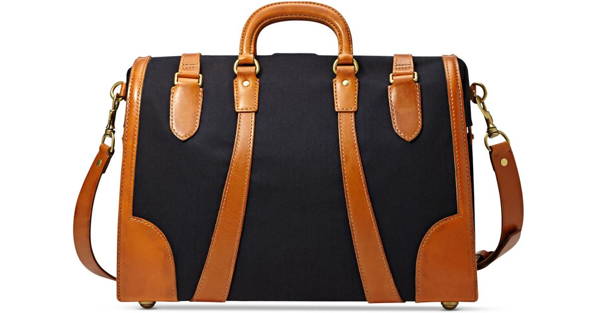 Lyst Fossil Vintage Archive Weekender Bag In Black For Men