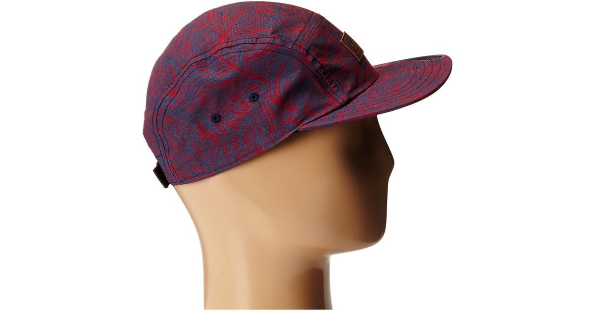 Vans Davis 5 Panel Camper Hat in Red for Men | Lyst