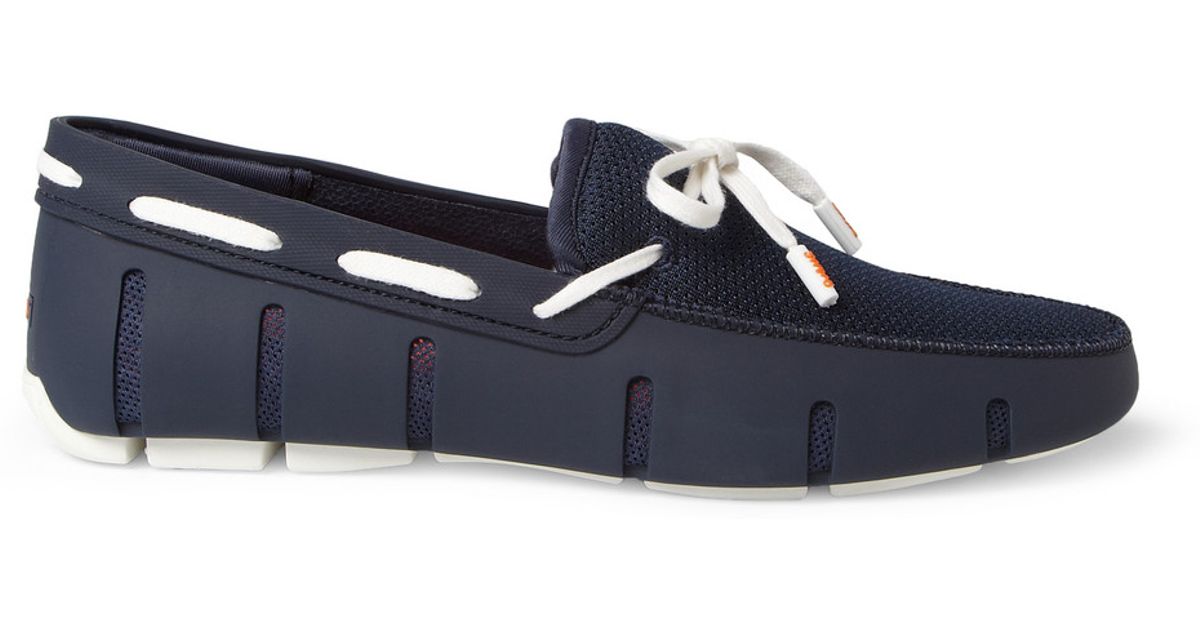 Swims Rubber And Mesh Boat Shoes in 