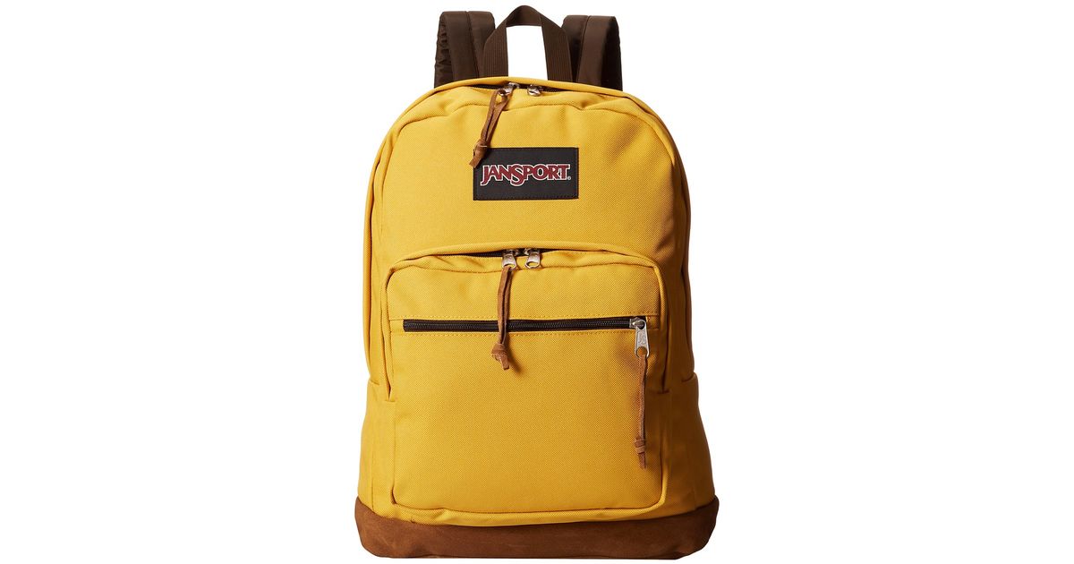 jansport right pack yellow