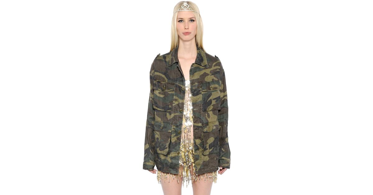 Casual jackets Saint Laurent - Camo pattern denim jacket