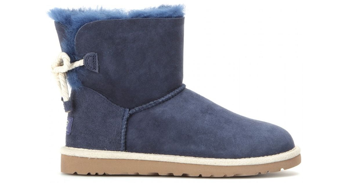 UGG Selene Suede Boots in Blue - Lyst