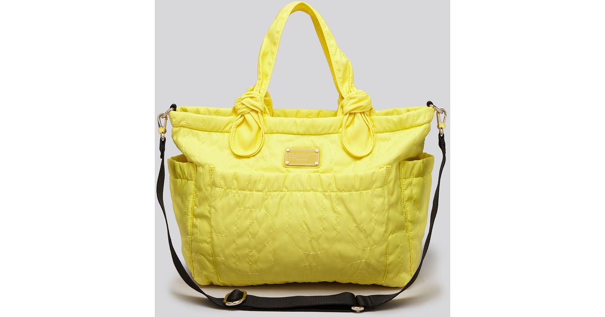 yellow diaper bag