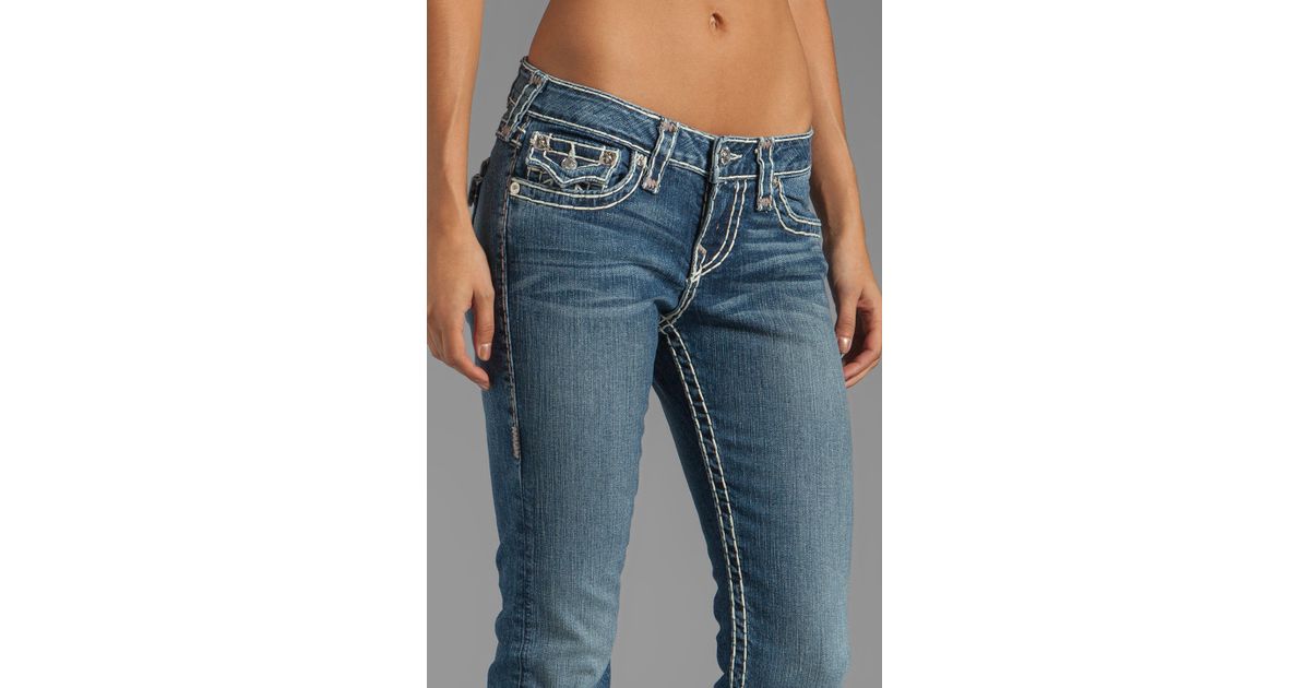 True Religion Becky Super T Bootcut in Dewey Ave in Blue | Lyst True Religion Becky Super T Bootcut in Dewey Ave in Blue | Lyst