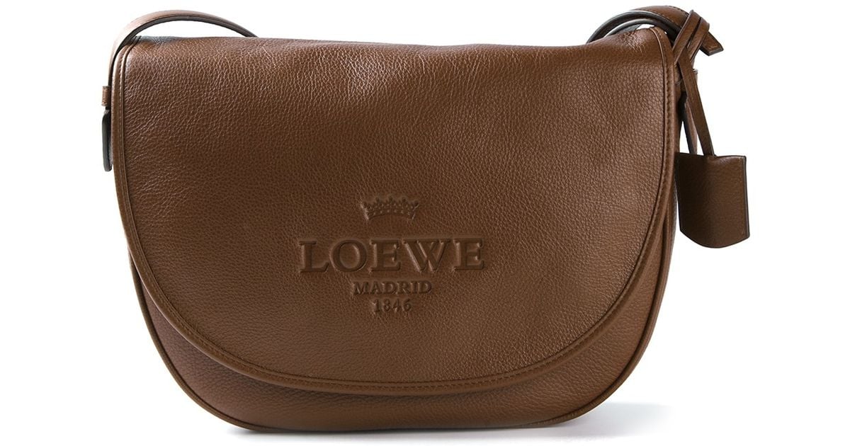 Loewe Heritage Shoulder Bag in Brown | Lyst