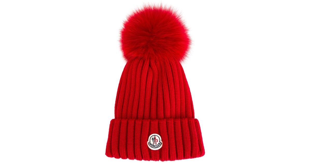 moncler hat red