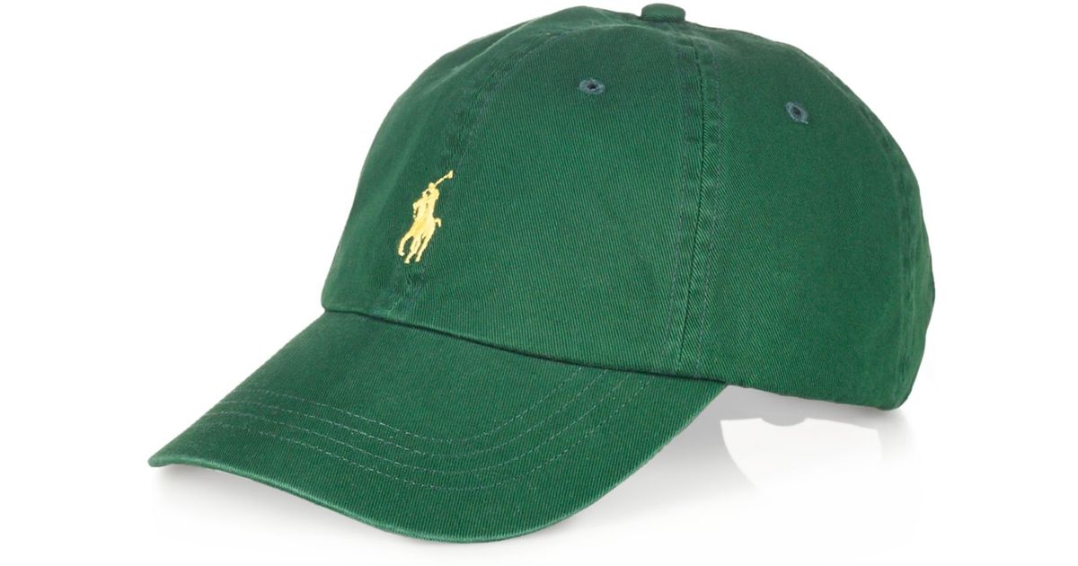 Polo Ralph Lauren Classic Chino Sports Cap in Green for Men | Lyst