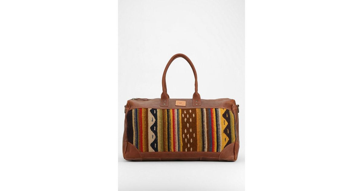 Will Leather Goods Oaxacan Duffel Bag in Brown Lyst
