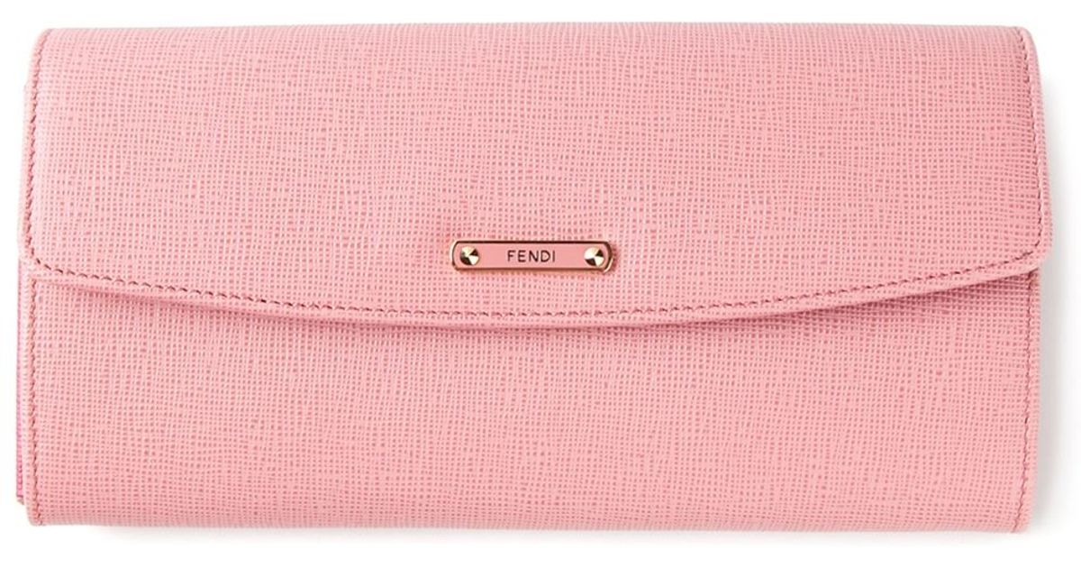 fendi wallet pink