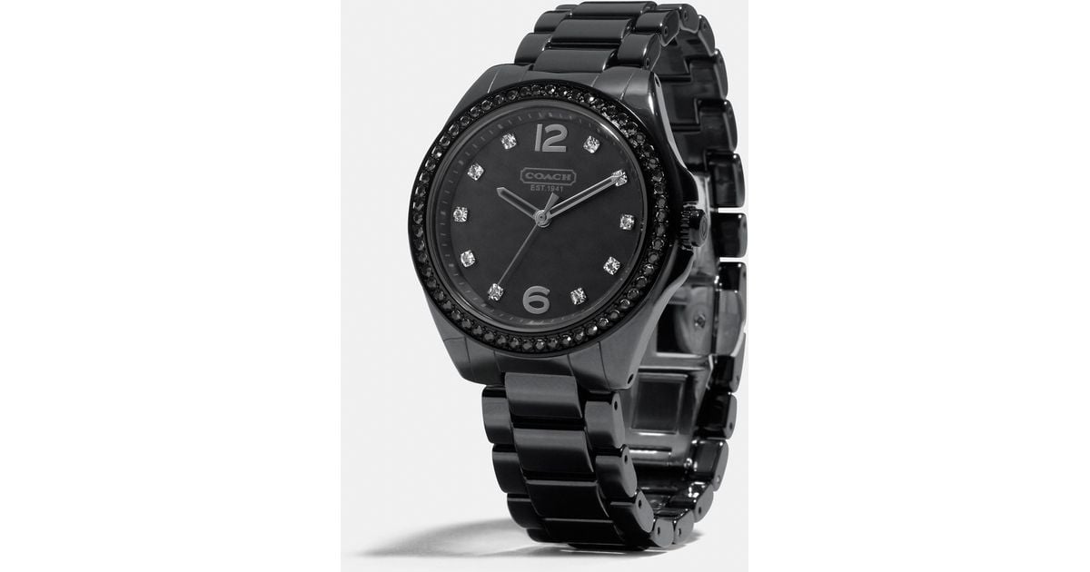 Black coach watch women's Clearance