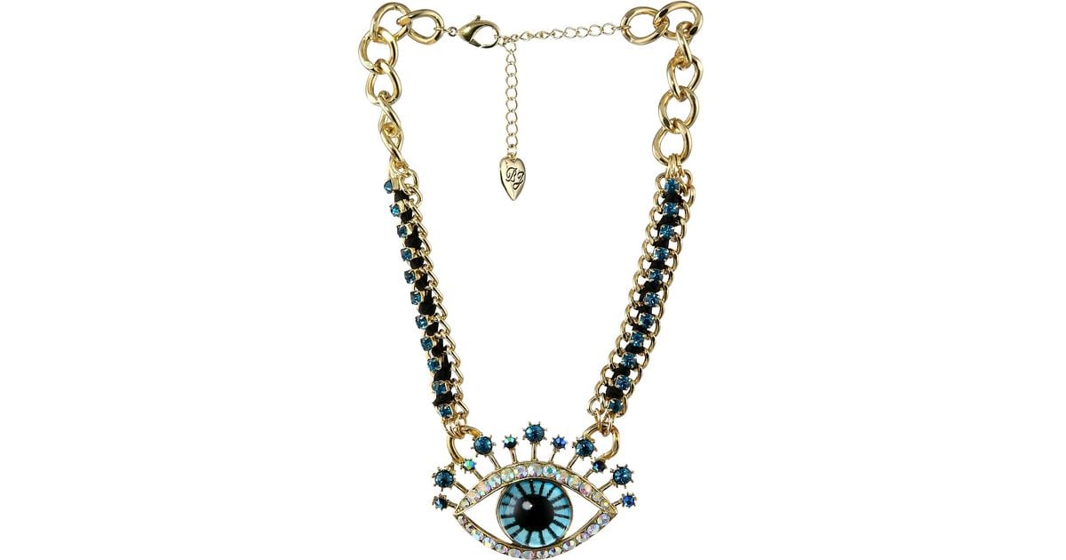 Betsey johnson eye best sale necklace