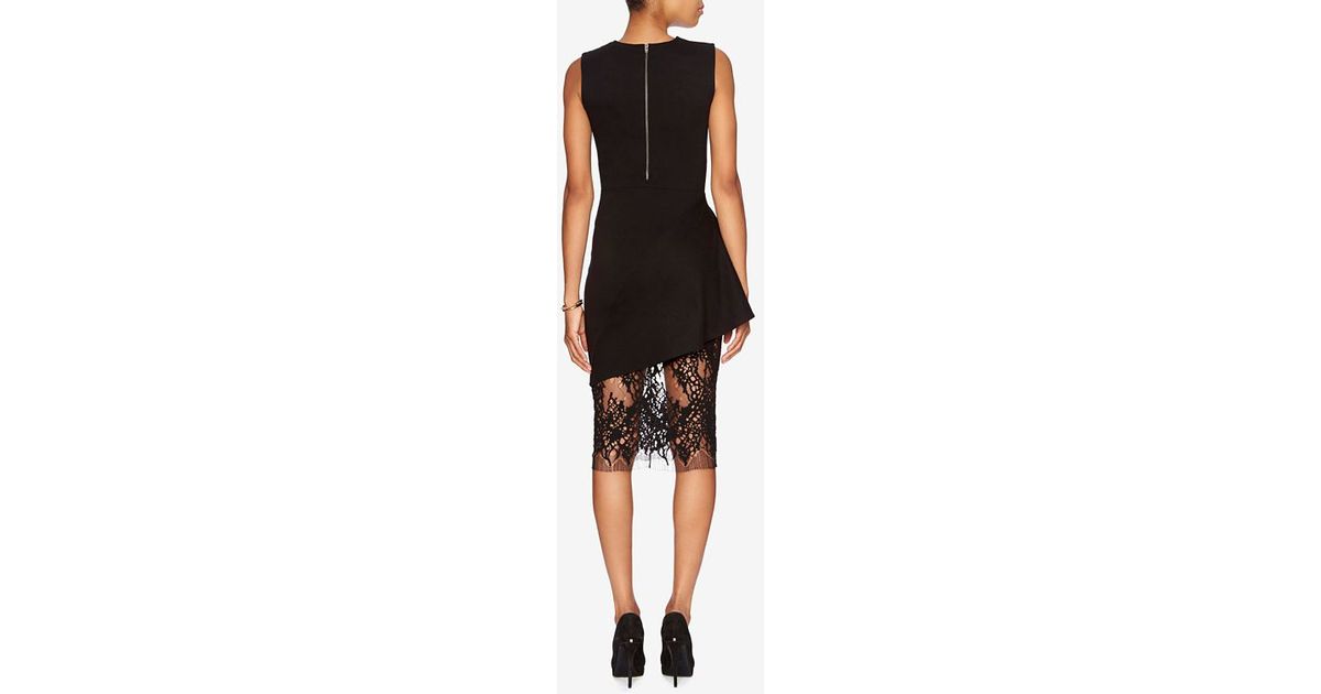 Black Lace Bottom Dress