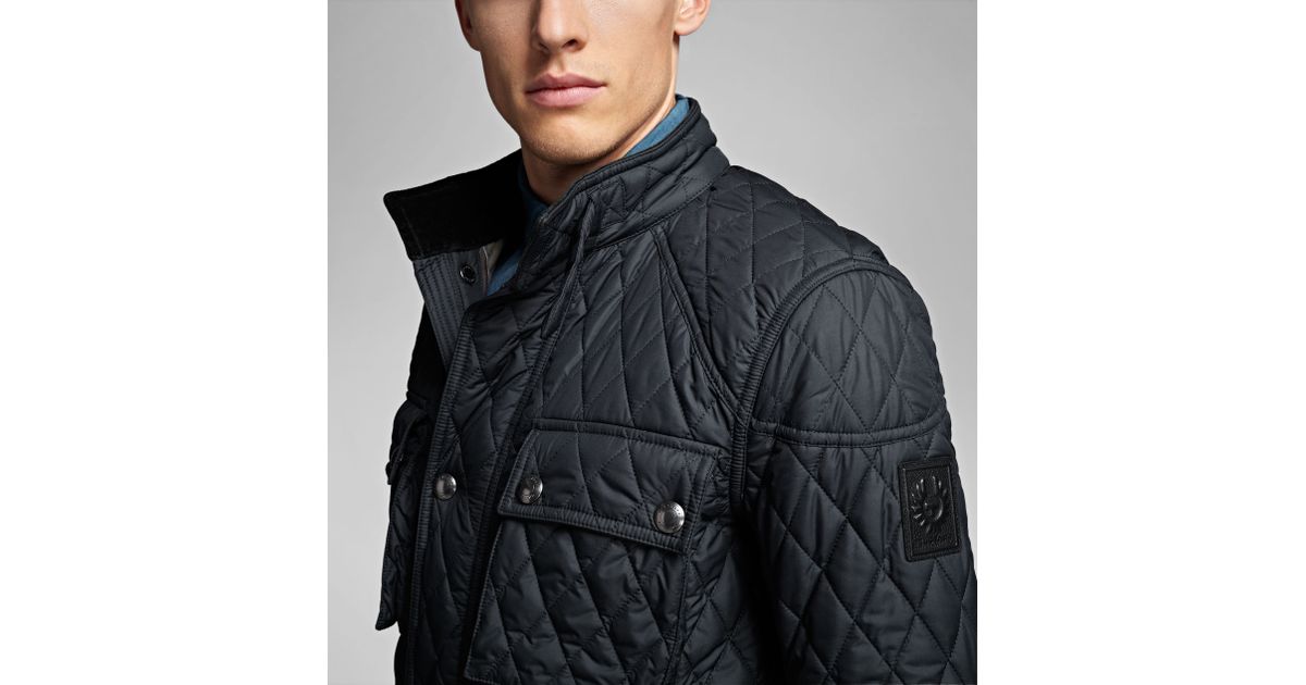 Belstaff Roadmaster Quilted Jacket in Blue for Men Lyst UK