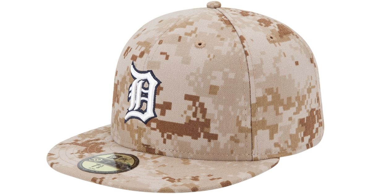 KTZ Detroit Tigers Mlb Memorial Day Stars Stripes 59fifty Cap in Camo