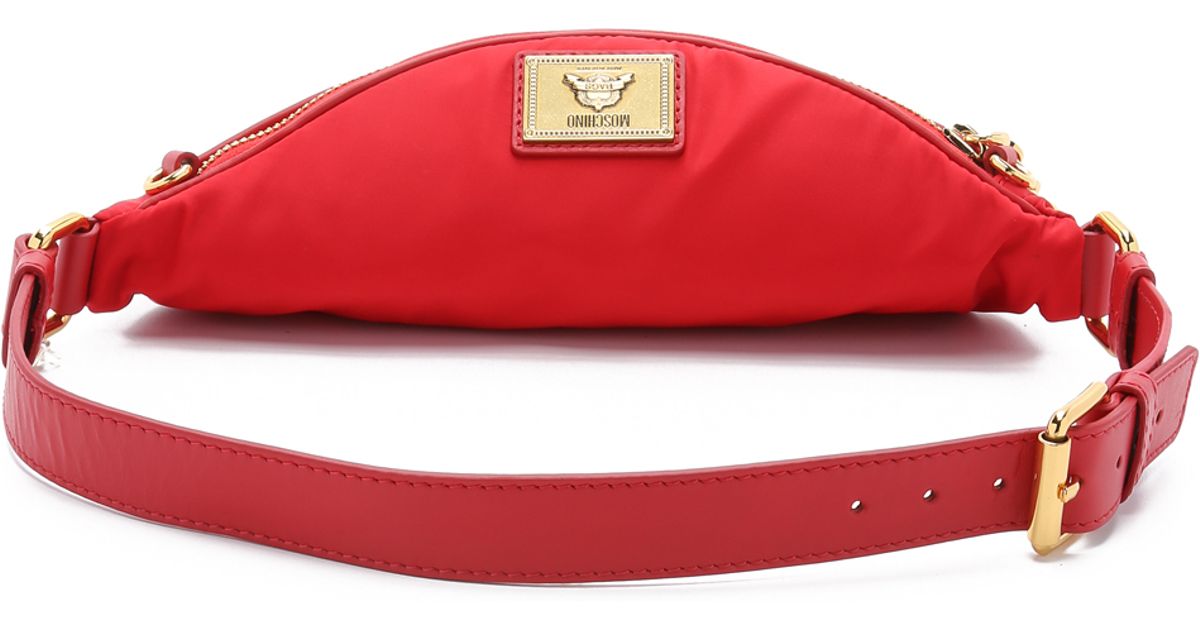 Moschino Fanny Pack - Red - Lyst