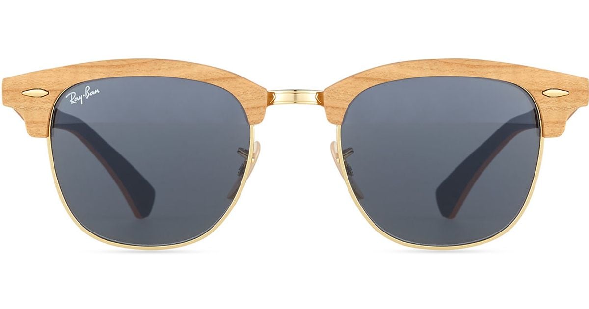 clubmaster wood sunglasses