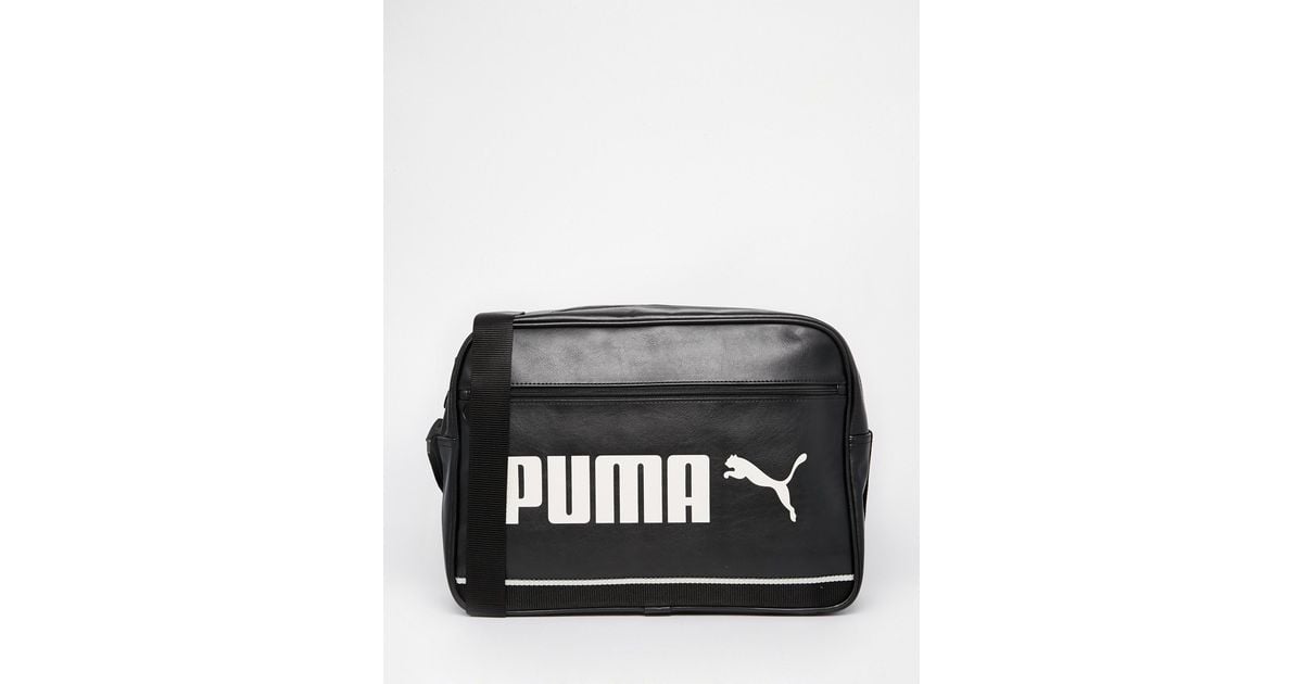 PUMA Messenger Bag in Black for Men - Lyst