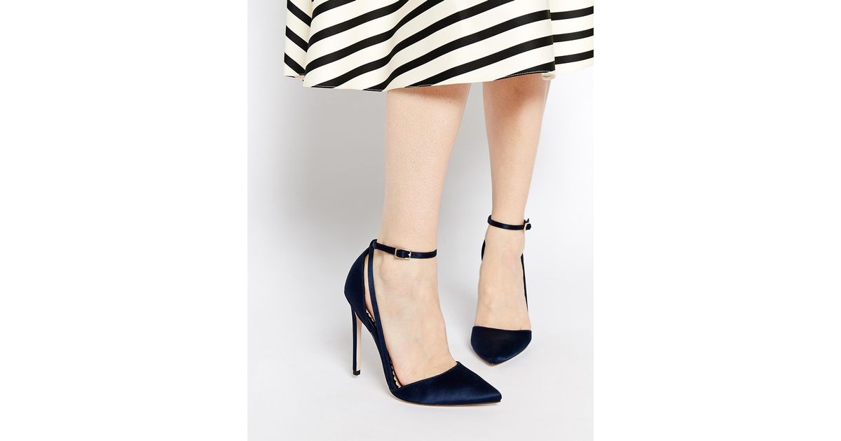 ASOS Photographer Pointed High Heels in Blue Lyst