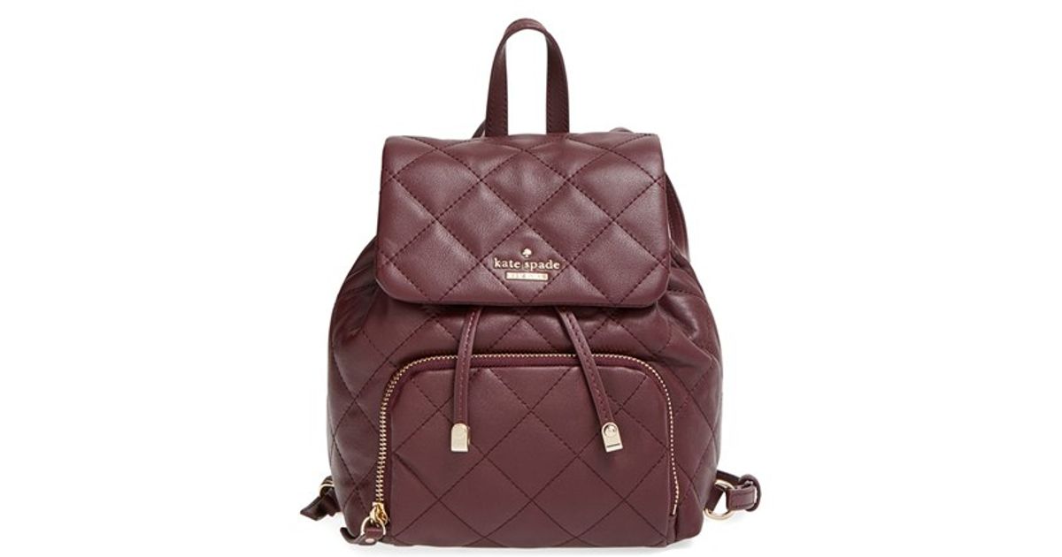 kate spade burgundy backpack