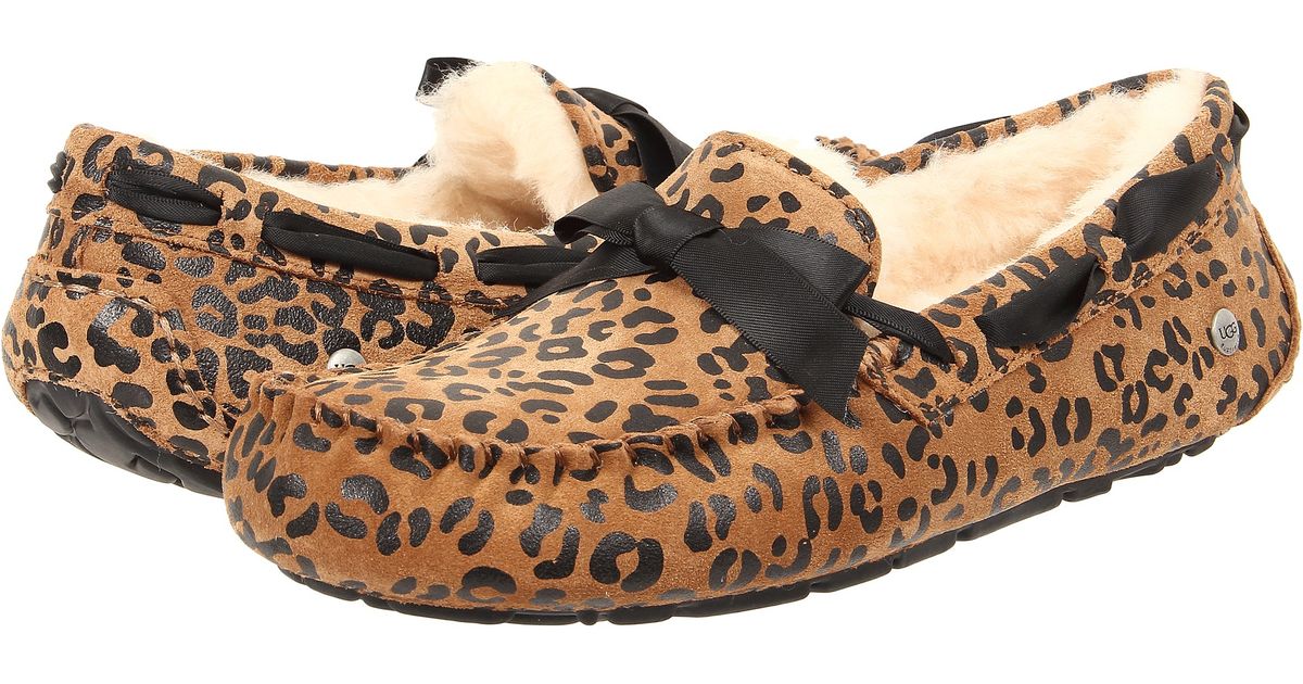 ugg leopard loafers