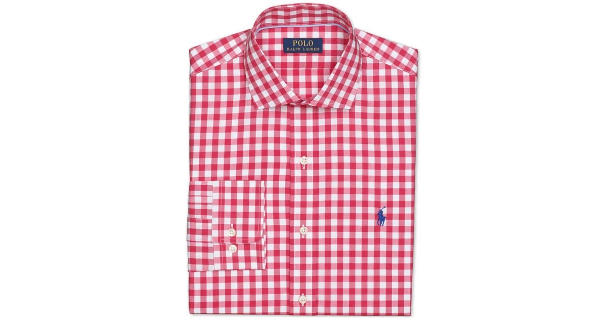 Polo Ralph Lauren Gingham Estate Shirt in Red for Men | Lyst