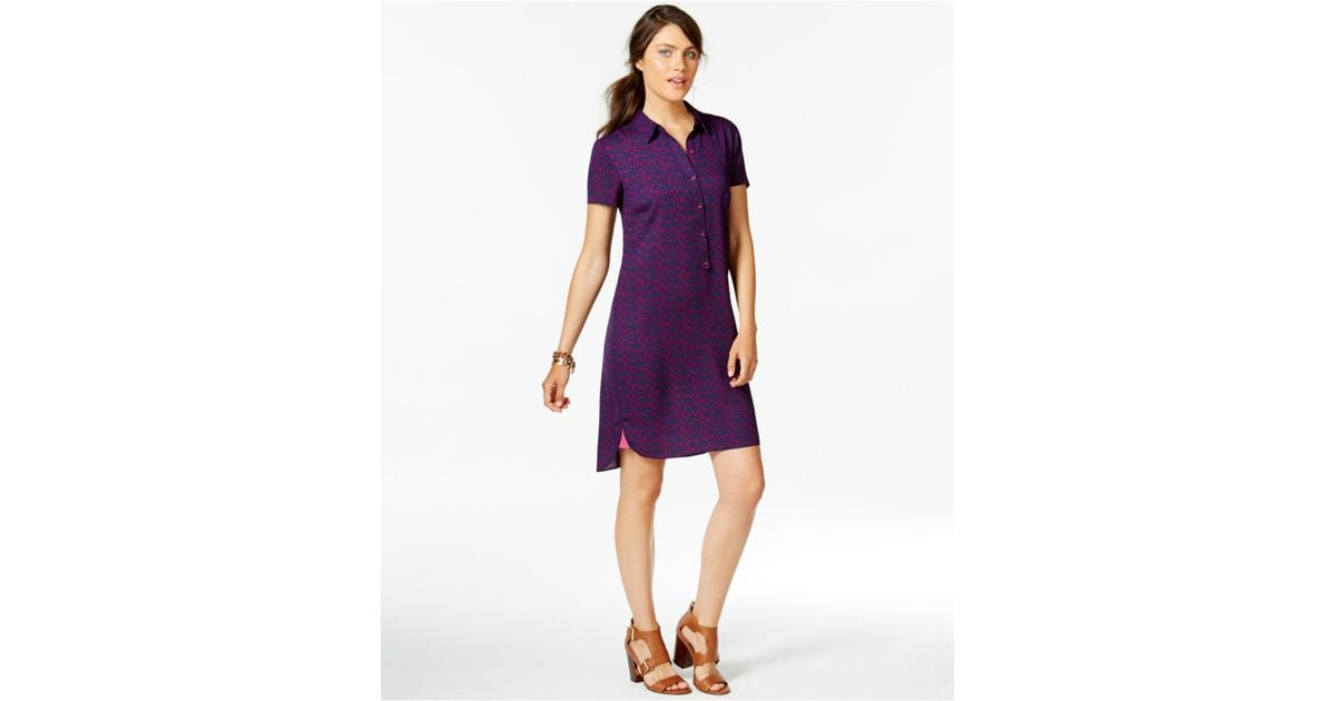 purple polo dress