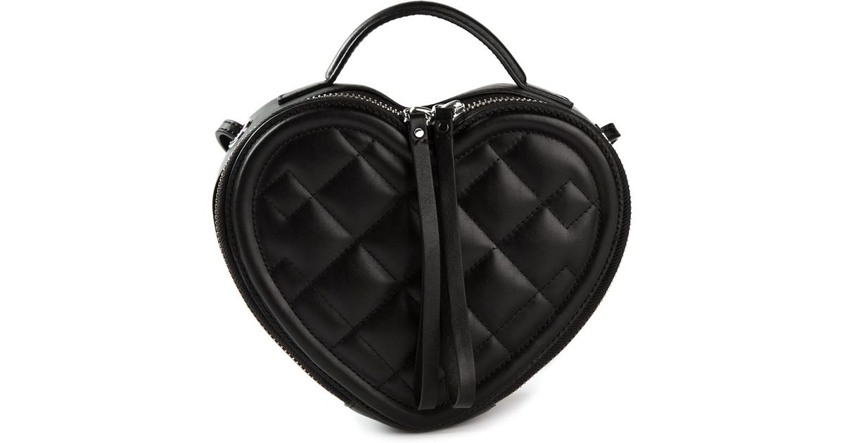 black heart purse