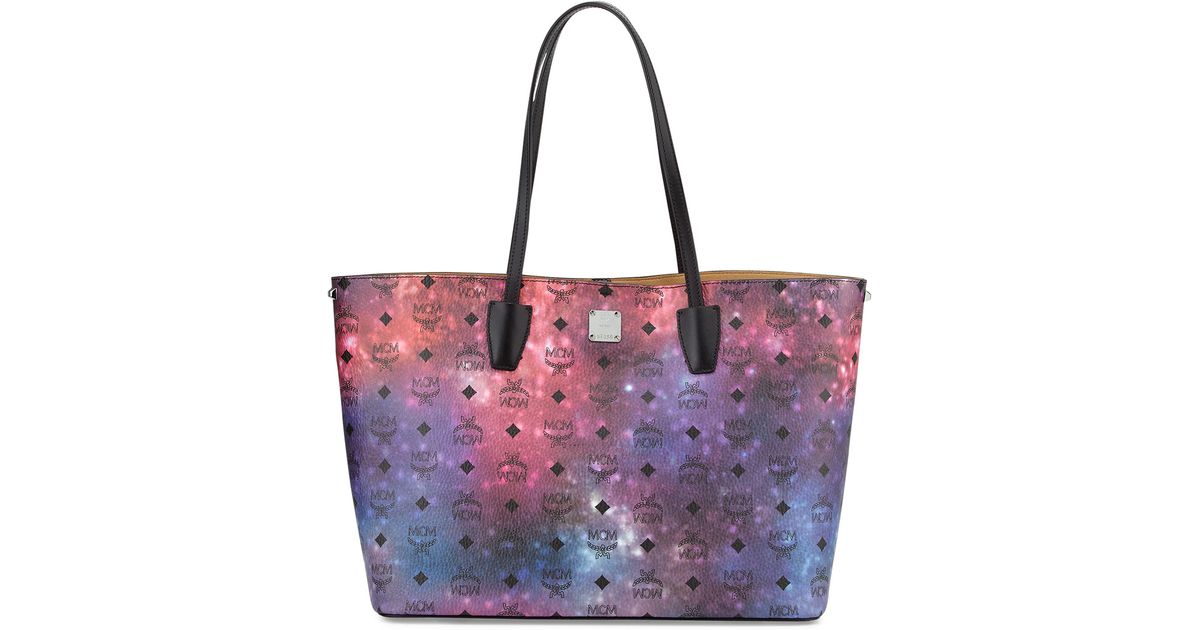 mcm galaxy reversible tote