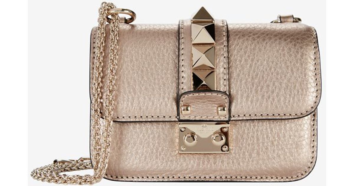 valentino rockstud bag gold