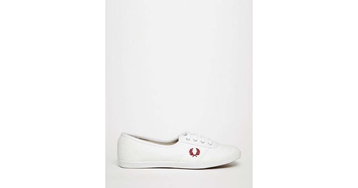 white plimsoll trainers